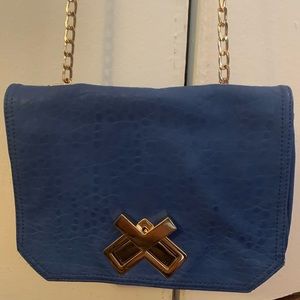 Royal blue cross body bag